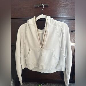 lululemon athletica Cream Half-Zip Hooded Pullover